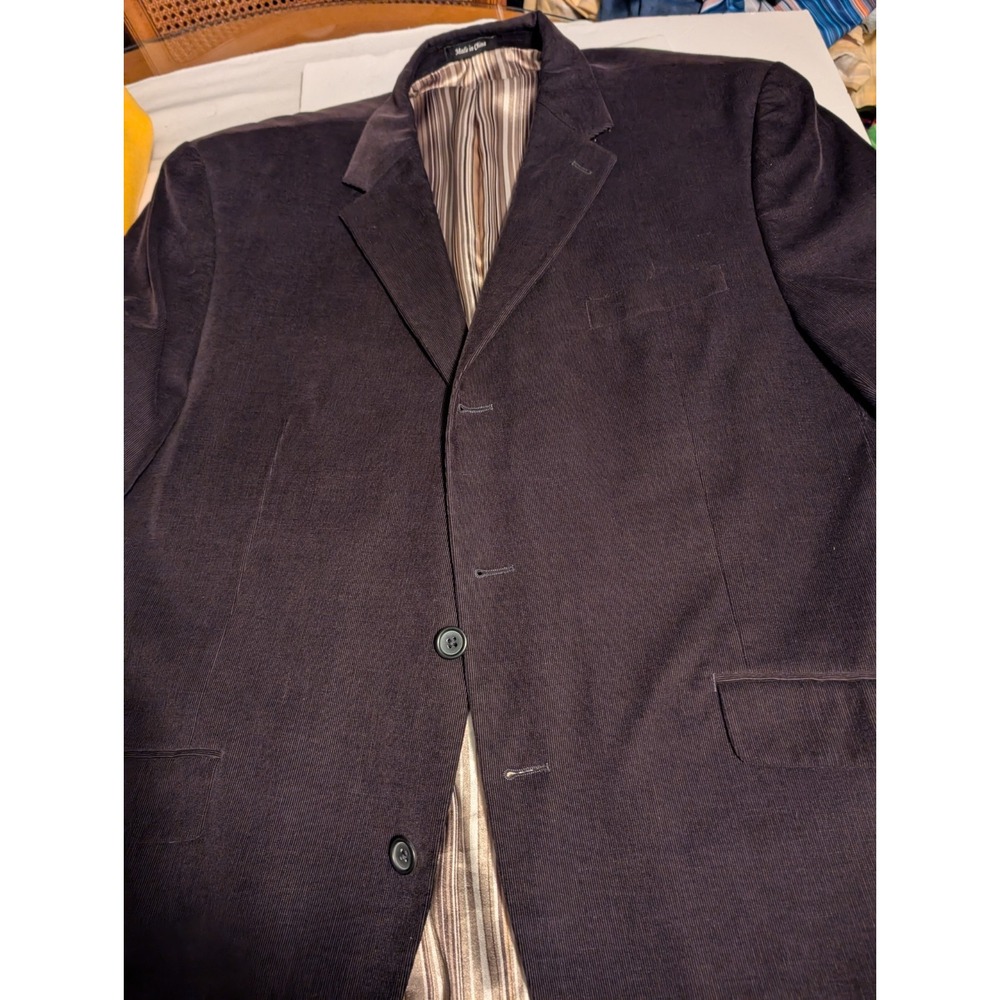 Apt 9 Men's Corduroy Chocolate Brown Blazer Size XXL